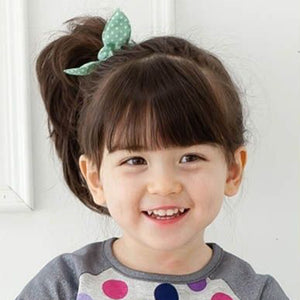 10 pcs Women Girl Rabbit Ear Scrunchie Hair band rope Elastic Tie Ponytail Holder Accessories
