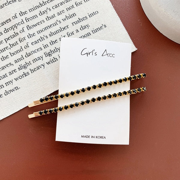 Pair of Elegant Bobby Pins in Selection of Simulated Pearls or Stones