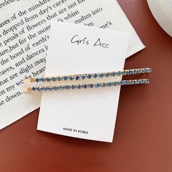 Pair of Elegant Bobby Pins in Selection of Simulated Pearls or Stones