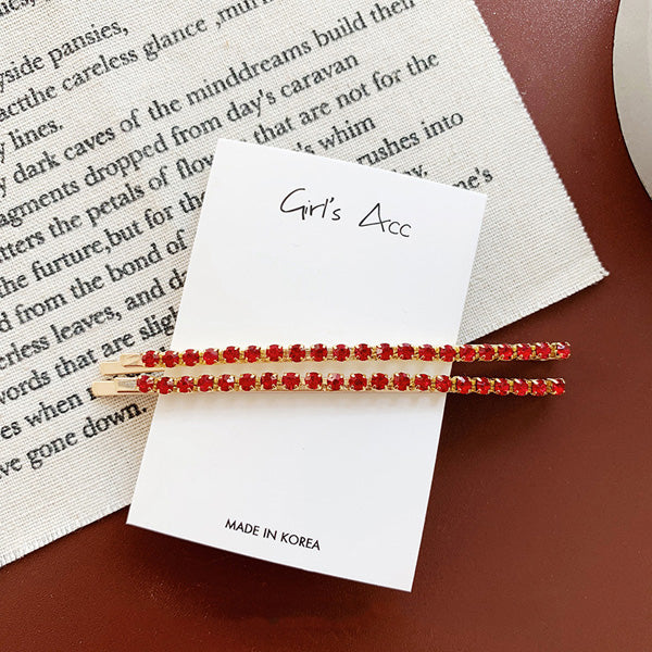 Pair of Elegant Bobby Pins in Selection of Simulated Pearls or Stones
