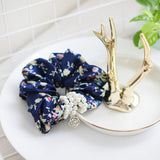 2017 FANSSEE Fashion Girls hair accessories rustic small fresh flower beaded pearl headband rubber band elastic hair bands