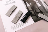 2 Sparkling Crystal Snap Clips