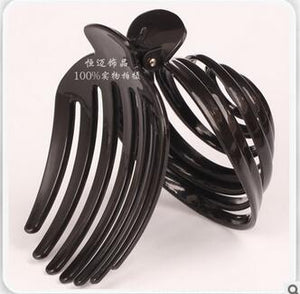 1pc free shipping Hair Claw Clips Women Banana Barrettes Bright black Hairpins Hair Accessories For Women Clips Clamp CL-S069