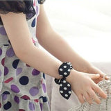 10 pcs Women Girl Rabbit Ear Scrunchie Hair band rope Elastic Tie Ponytail Holder Accessories