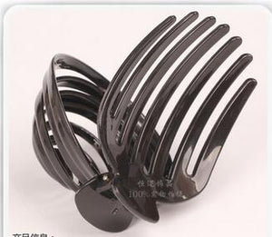 1pc free shipping Hair Claw Clips Women Banana Barrettes Bright black Hairpins Hair Accessories For Women Clips Clamp CL-S069