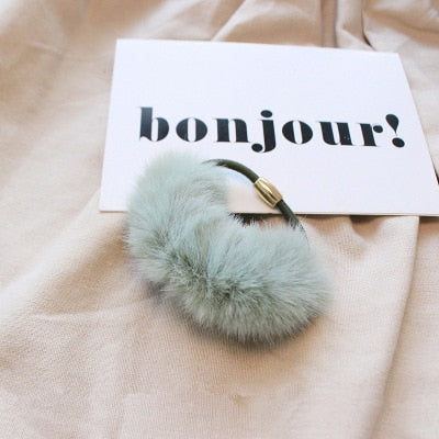 Soft Faux Fur Hair Elastic in Classic Popular Colors