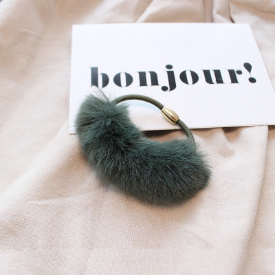 Soft Faux Fur Hair Elastic in Classic Popular Colors