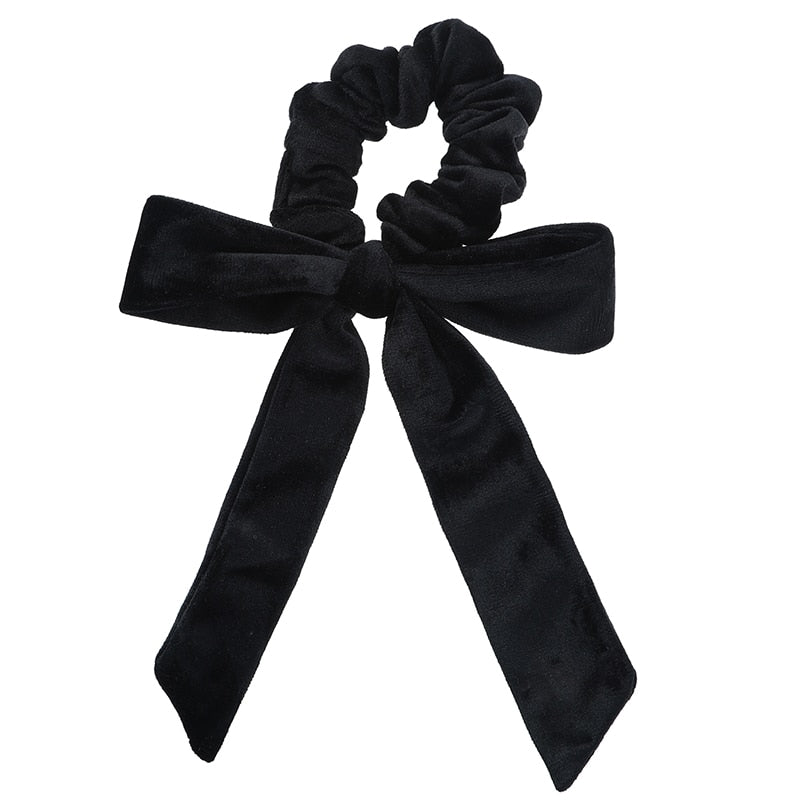 Velvet Bow Scrunchies