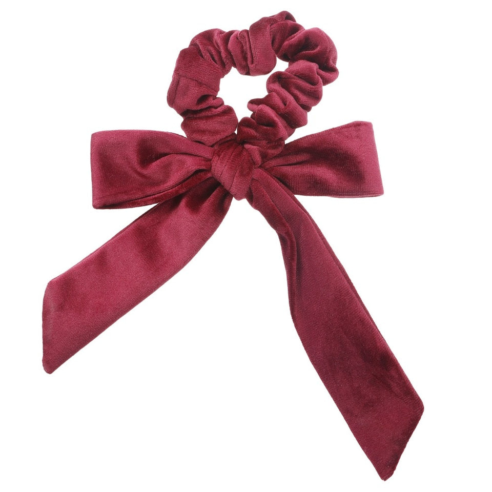 Velvet Bow Scrunchies