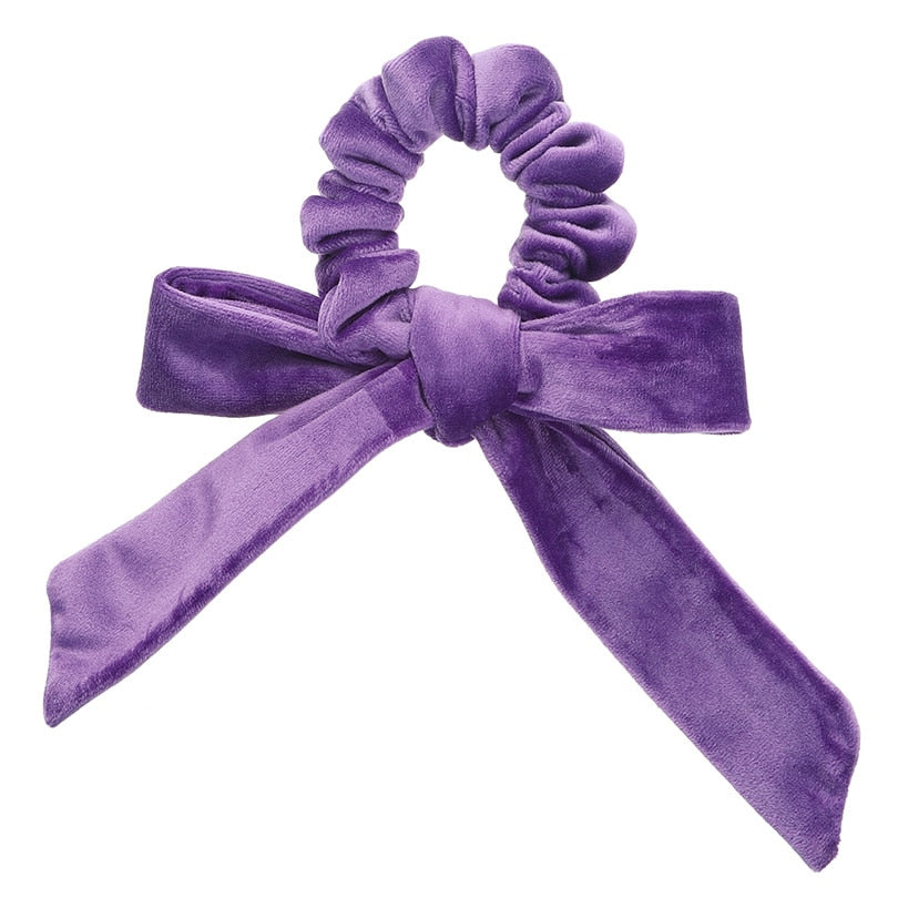 Velvet Bow Scrunchies