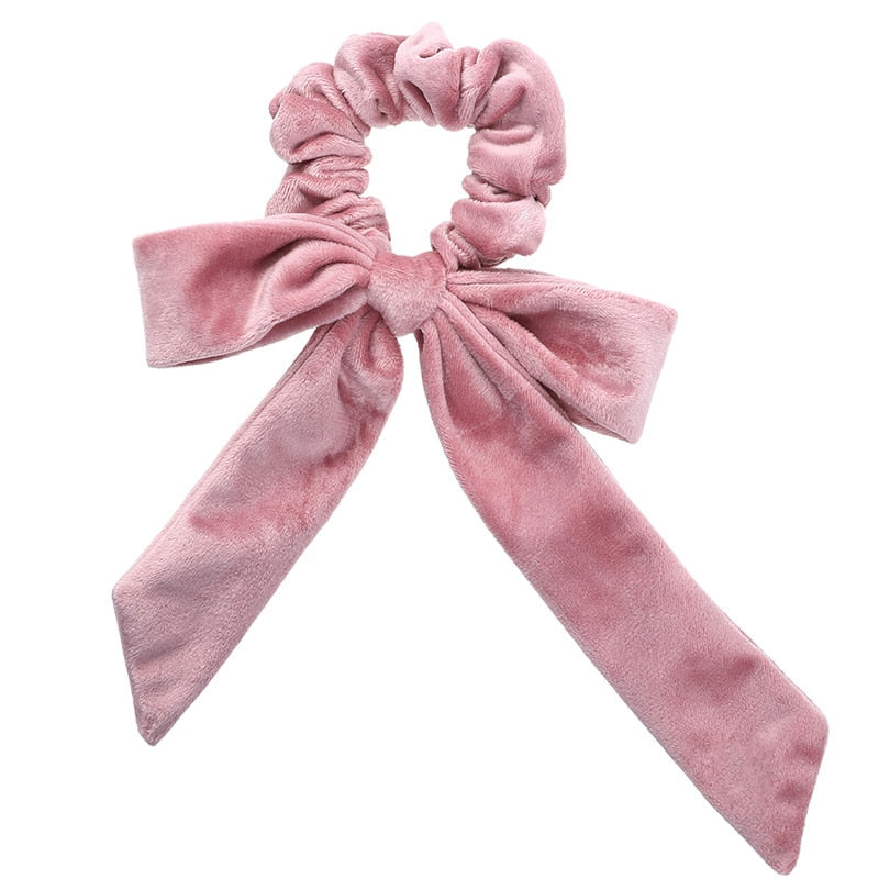 Velvet Bow Scrunchies
