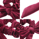 Velvet Bow Scrunchies