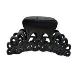 3 Large Carved Polymer Hair Claw Clips for Thicker Hair
