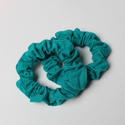 2 Pretty Ponytail Holder Hair Scrunchies