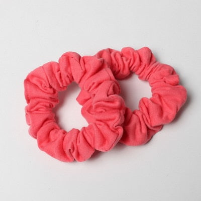 2 Pretty Ponytail Holder Hair Scrunchies