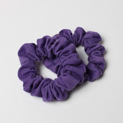 2 Pretty Ponytail Holder Hair Scrunchies