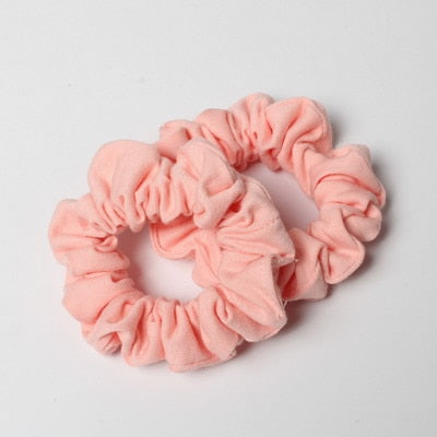 2 Pretty Ponytail Holder Hair Scrunchies