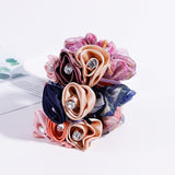 New Women Exquisite Hair Accessories Flower Crystal Chiffon Elastic Hair Bands Elegant Scrunchie Elegant Headbands Rubber Bands