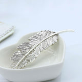 1PC Fashion lovely  Women Girl Metal Leaf Hair Clip Crystal  Hairpin Barrette Headwear Christmas Party Hair Accessory 2016 Hot