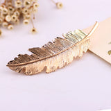 1Pcs Shiny Leaf Shape Fashion Metal Clip Barrette Hair Clips Headwear Women Girl Hair Pins Hair Accessories Glitter Hairpins