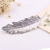 1Pcs Shiny Leaf Shape Fashion Metal Clip Barrette Hair Clips Headwear Women Girl Hair Pins Hair Accessories Glitter Hairpins